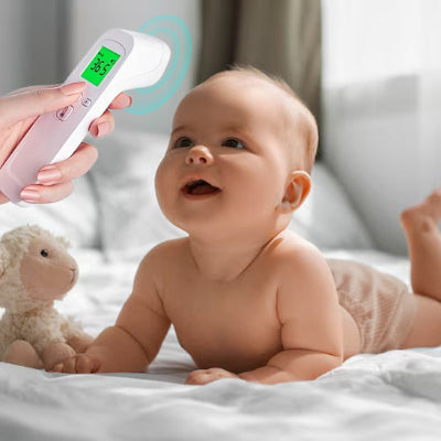 THERMOMETRE BEBE FRONTAL-polyvalent-design ergonomique