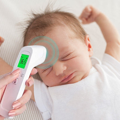 THERMOMETRE BEBE FRONTAL -durable-piles-arrêt automatique-écran LCD