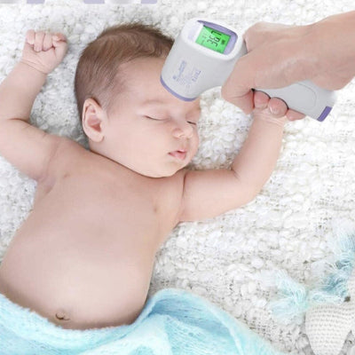 THERMOMETRE FRONTAL BEBE-Mesure instantanée-Précision clinique-Pas de contact-Hygiénique