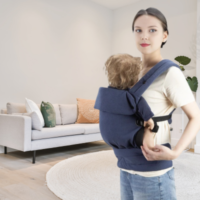 Porte-bebe-bleu-confortable-ceinture à la taille-rembourré aux épaules