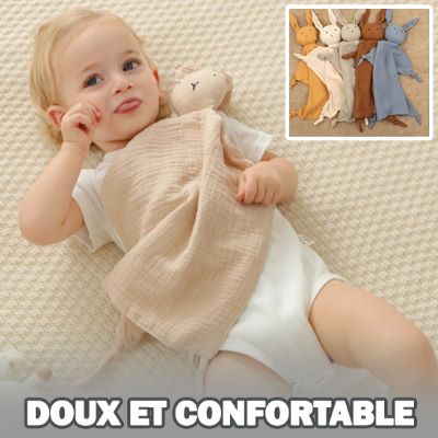Doudou bébé | Lapinou mousseline - Monchoubilou